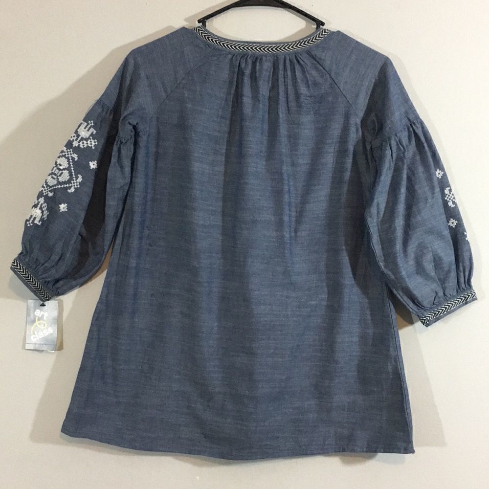 Art Class Girls’ Denim Dress, Chambray XS - Picture 4 of 4